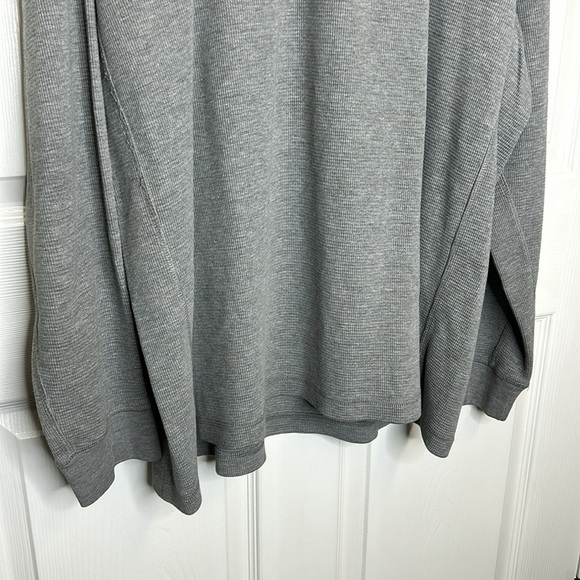 Duluth Trading Co Burly Thermal Mock Neck‎ Shirt Men's XL Gray Long Sleeve - Picture 4 of 6